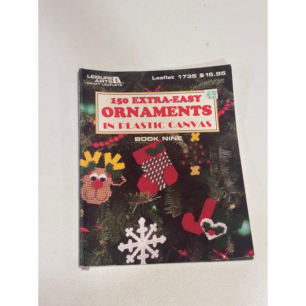 Leisure Arts 150 Extra-Easy Ornaments in Plastic Canvas Book 1997